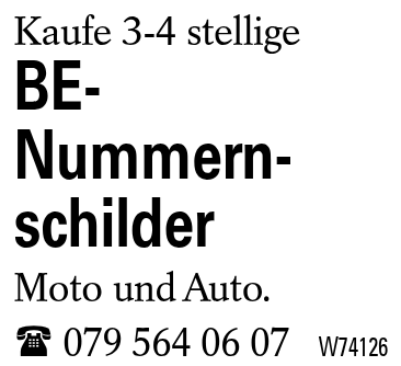 BE-Nummernschilder