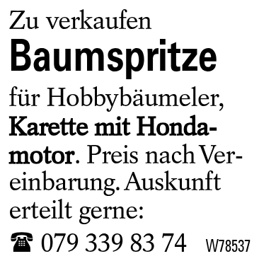 Baumspritze