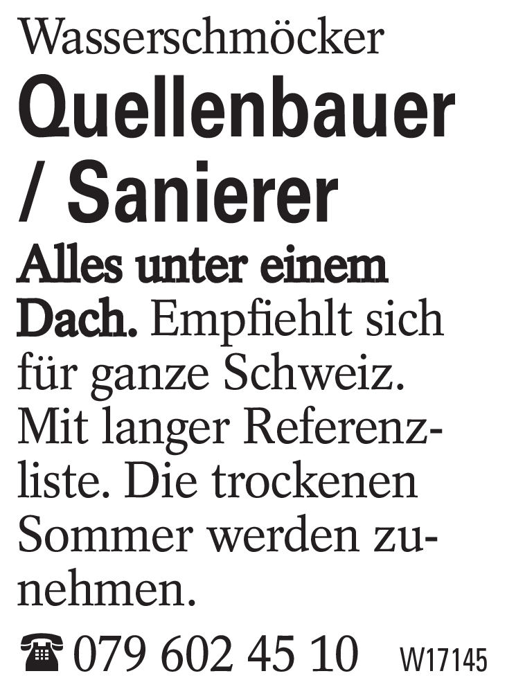 Quellenbauer / Sanierer