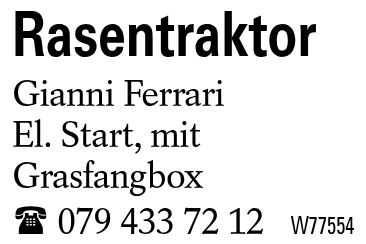 Rasentraktor