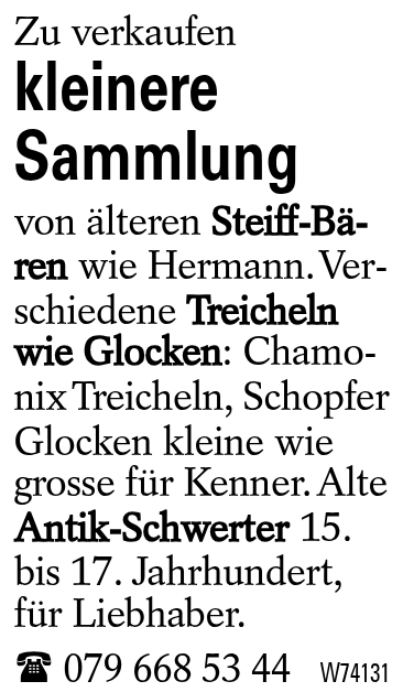 kleinere Sammlung