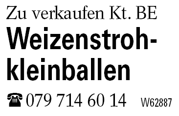 Weizenstrohkleinballen