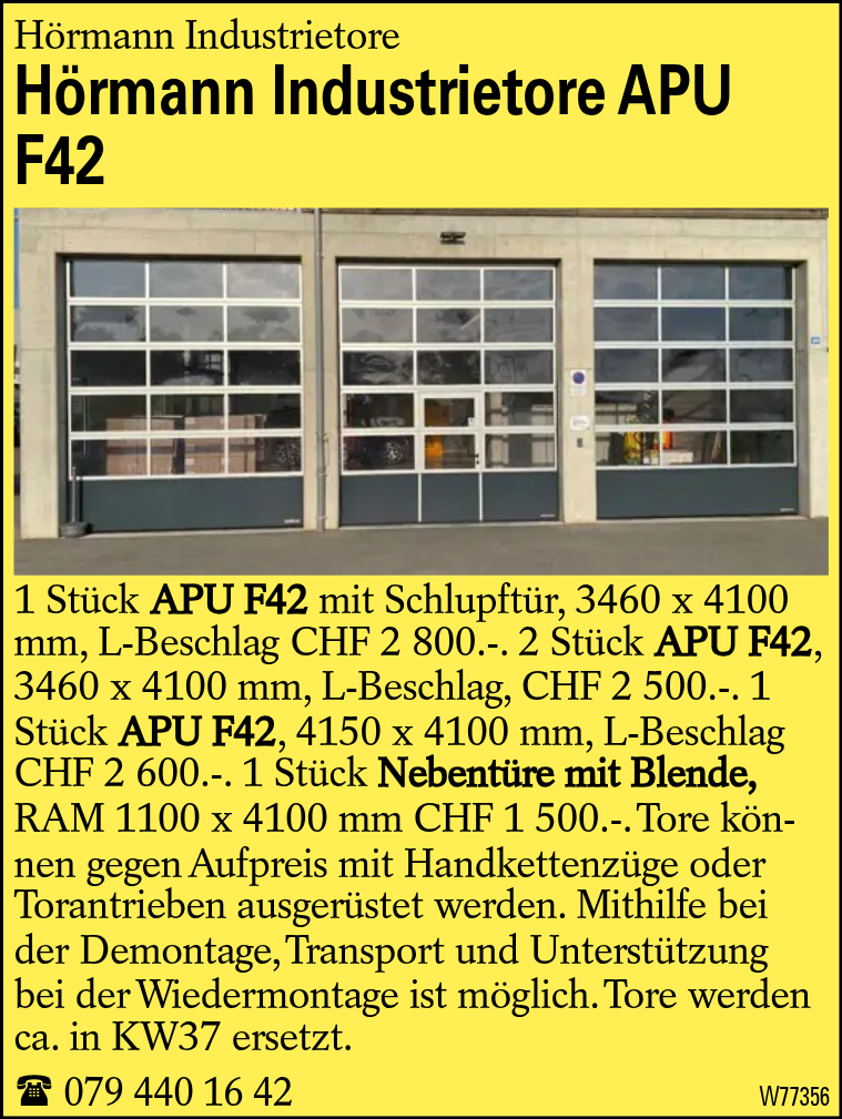 Hörmann Industrietore APU F42