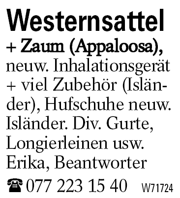 Westernsattel