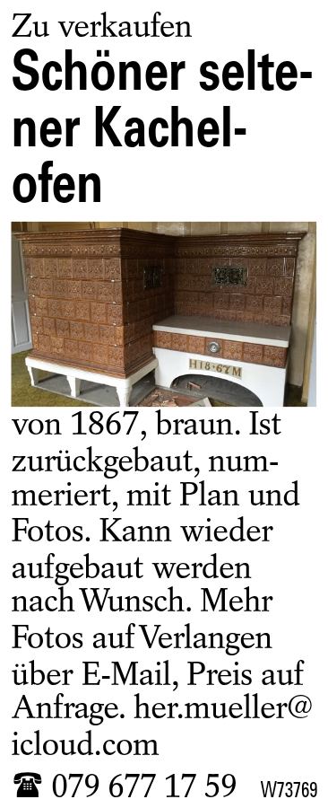 Schöner seltener Kachel-ofen