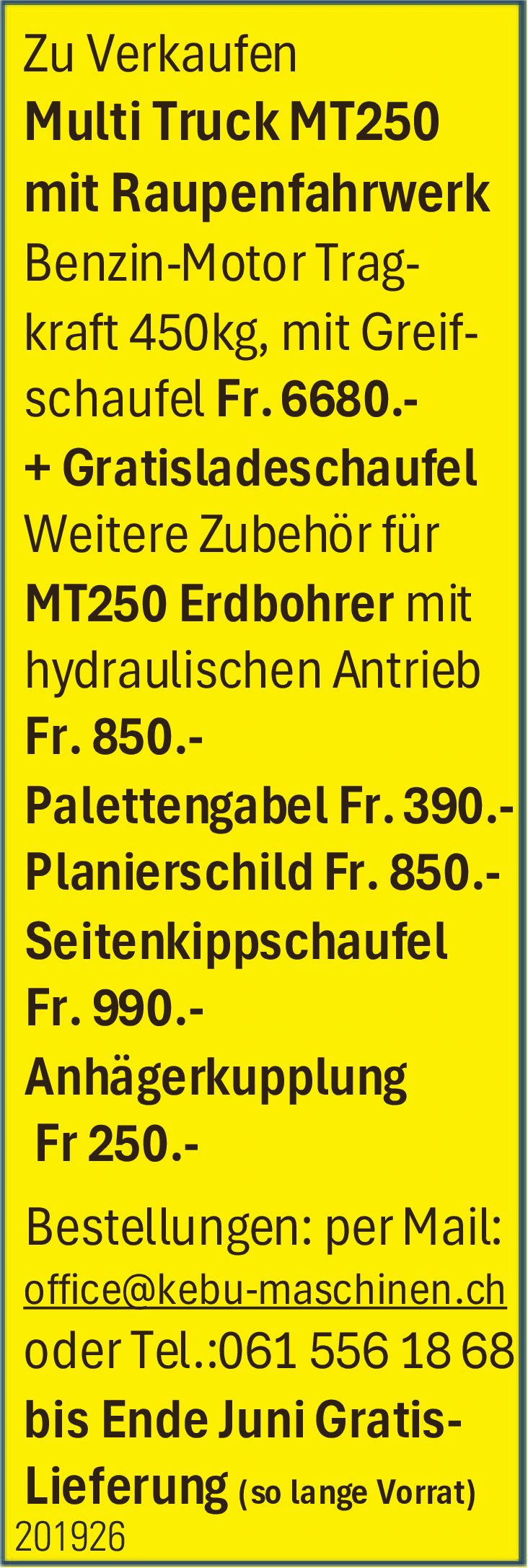 Multi Truck MT250