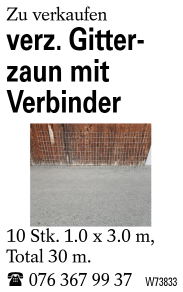 verz. Gitterzaun mit Verbinder