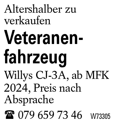 Veteranenfahrzeug