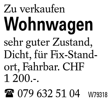 Wohnwagen