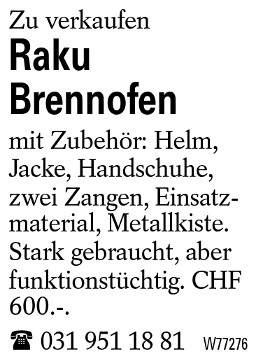 Raku Brennofen