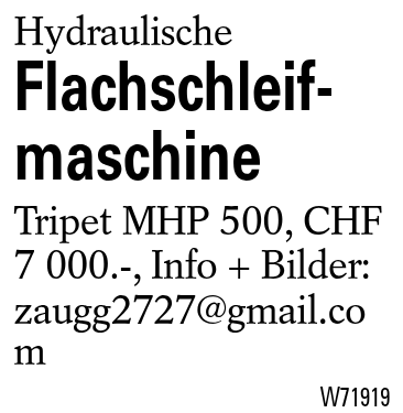 Flachschleifmaschine