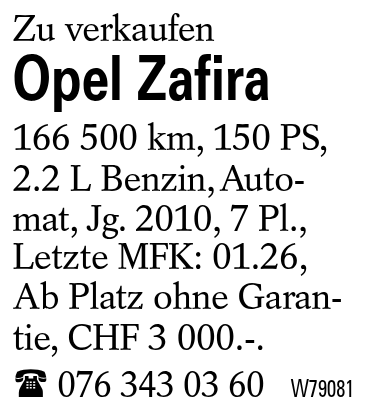 Opel Zafira