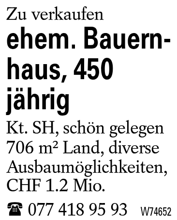 ehem. Bauernhaus, 450 jährig