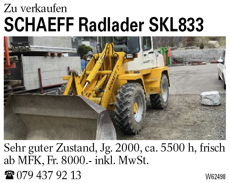 SCHAEFF Radlader SKL833