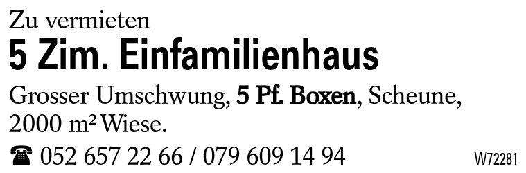 5 Zim. Einfamilienhaus