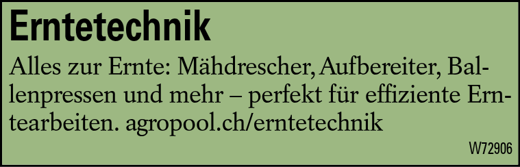 Erntetechnik