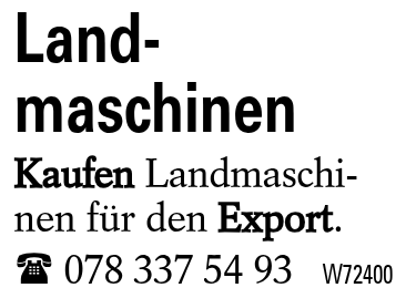 Land-maschinen