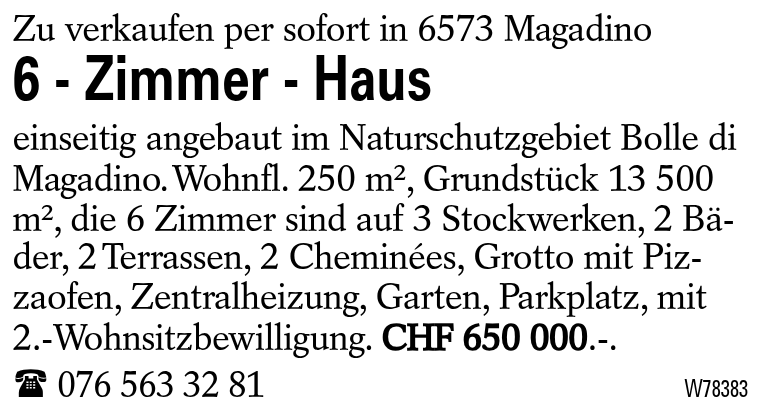 6 - Zimmer - Haus
