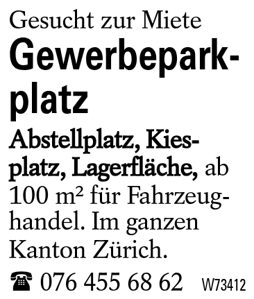 Gewerbeparkplatz