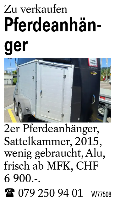 Pferdeanhänger