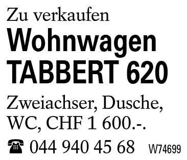 Wohnwagen TABBERT 620