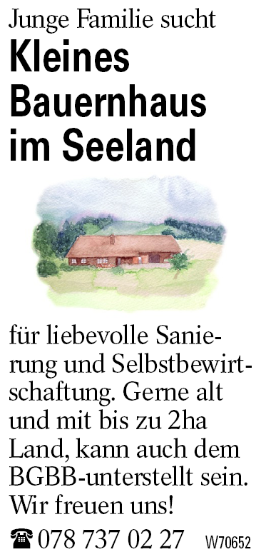 Kleines       Bauernhaus im Seeland