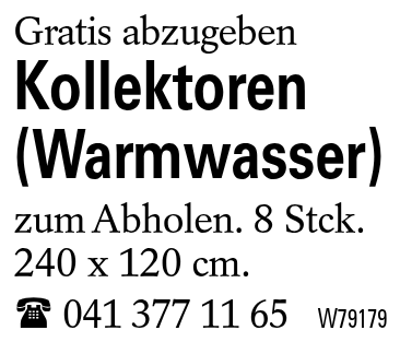 Kollektoren (Warmwasser)