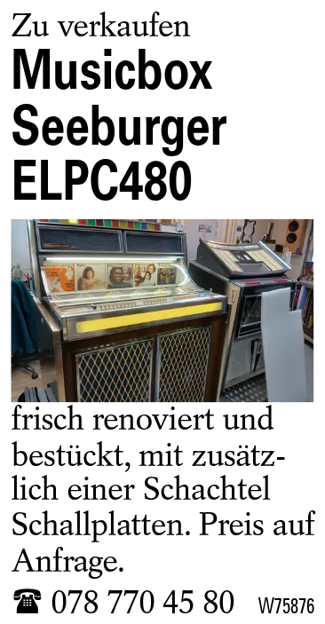 Musicbox Seeburger ELPC480