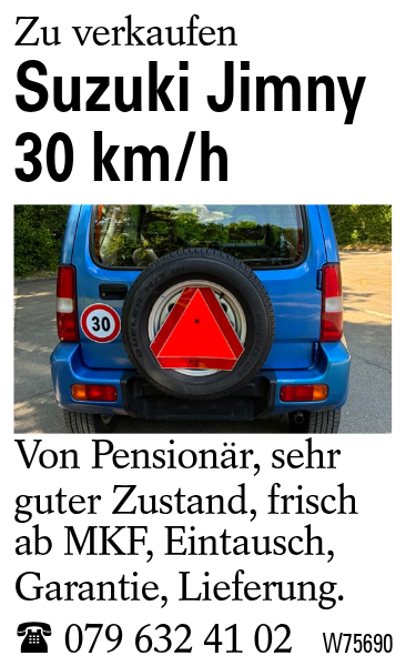 Suzuki Jimny 30 km/h
