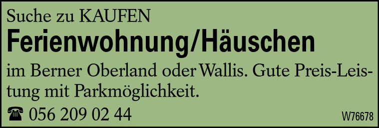 Ferienwohnung/Häuschen