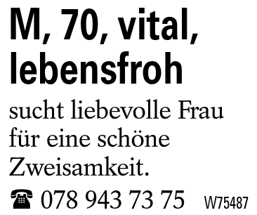 M, 70, vital, lebensfroh