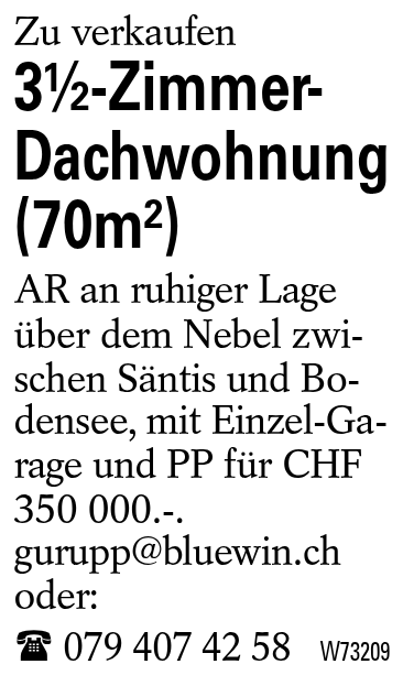 3½-Zimmer-Dachwohnung (70m^2)