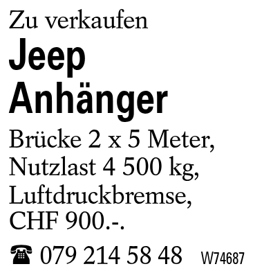 Jeep Anhänger