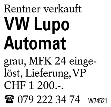 VW Lupo Automat