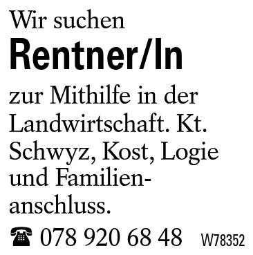 Rentner/In