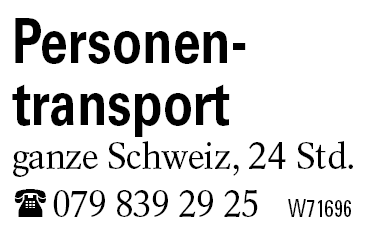Personentransport