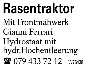 Rasentraktor