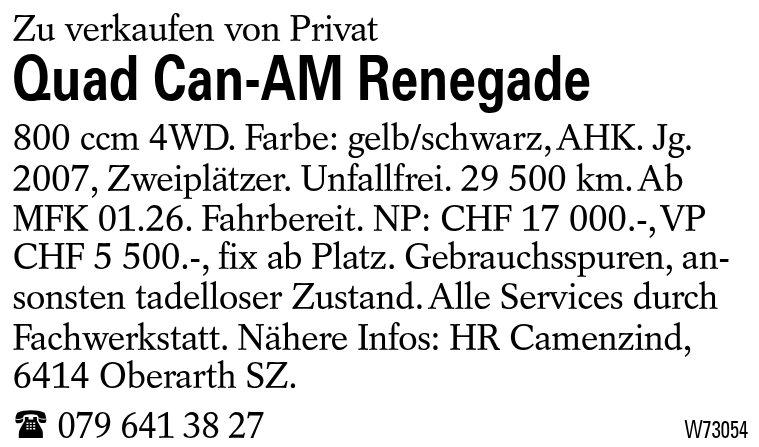 Quad Can-AM Renegade