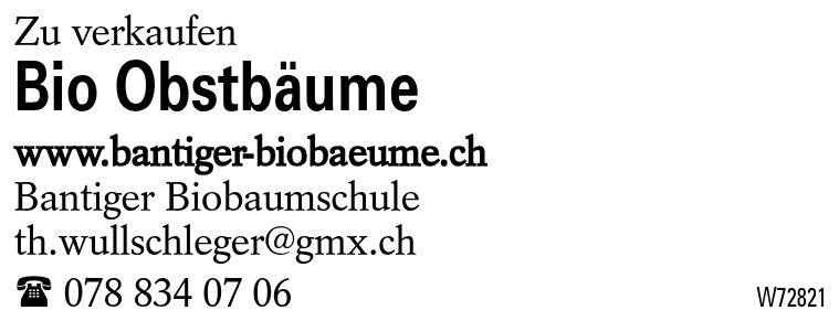 Bio Obstbäume