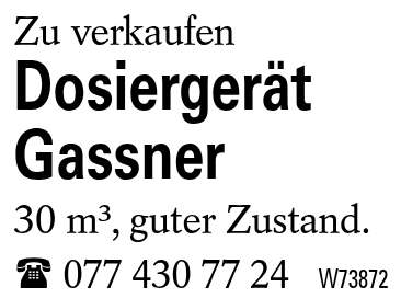 Dosiergerät Gassner