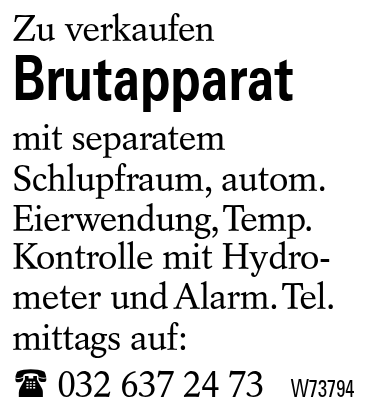 Brutapparat