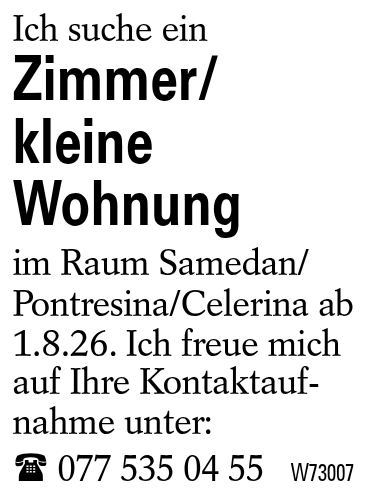 Zimmer/kleine Wohnung