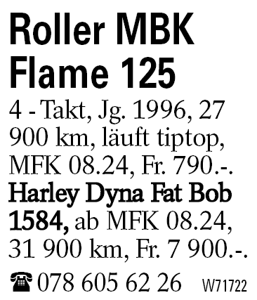 Roller MBK Flame 125