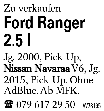 Ford Ranger 2.5 l