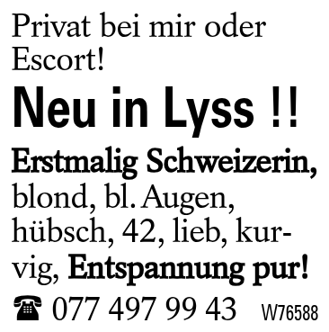Neu in Lyss !!