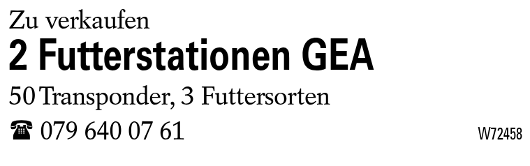 2 Futterstationen GEA