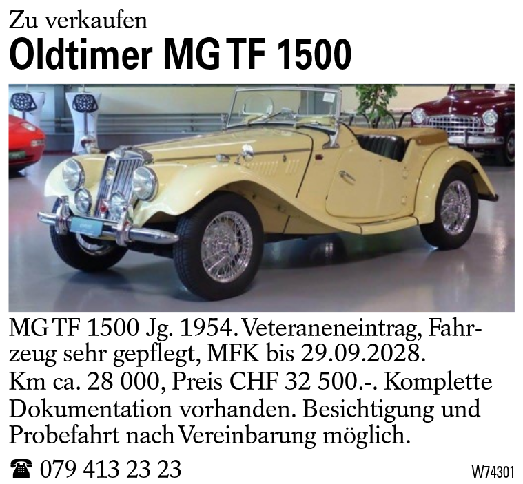 Oldtimer MG TF 1500