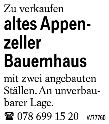 altes Appenzeller Bauernhaus
