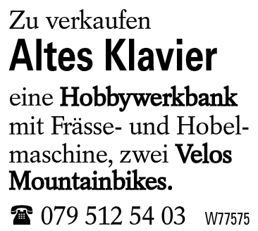 Altes Klavier