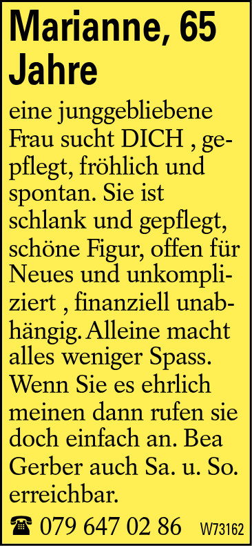 Marianne, 65 Jahre